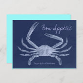 ボンアペティトキングカニレシピカード ポストカード (正面/裏面)