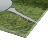 ボンアペティトゴルフボールティーと赤いハート カッティングボード (角)