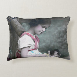 ボンアンネヴィンテージガールウィズドルル アクセントクッション