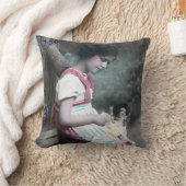 ボンアンネヴィンテージガールウィズドルル クッション (ブランケット)