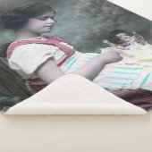 ボンアンネヴィンテージガールウィズドルル シェルパブランケット (3/4)