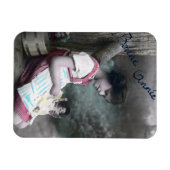 ボンアンネヴィンテージガールウィズドルル マグネット (横)