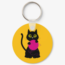 ボンカーズ！キーリング – 編み物+子猫🧶🐈⬛