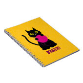 ボンカーズ！スパイラルノートブック – 編み物+子猫🧶🐈⬛ ノートブック (右側)