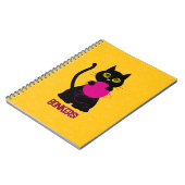 ボンカーズ！スパイラルノートブック – 編み物+子猫🧶🐈⬛ ノートブック (左側)