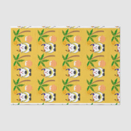 ボンガルポット、牛、木 薄葉紙