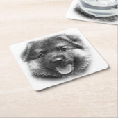 ボンクみたいになれ！ スクエアペーパーコースター (アングル)