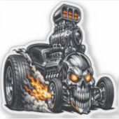 ボンクラッシャー ホットロッド シール (正面)