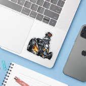 ボンクラッシャー ホットロッド シール (ノートパソコンとiPhone)