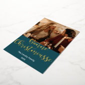 ボンクリスムース、ケージャンクリスマスエレガント、 箔シーズンカード (回転した状態)