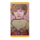 ボンゴの少年 ラベル (正面)