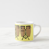 ボンゴドラムカートゥーンイラストレーション エスプレッソカップ (右)