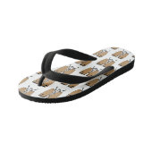 ボンゴドラムカートゥーンイラストレーション キッズビーチサンダル (アングル)