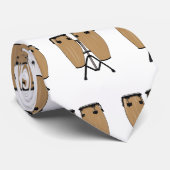 ボンゴドラムカートゥーンイラストレーション ネクタイ (ロール)
