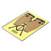 ボンゴドラムカートゥーンイラストレーション ノートブック (左側)