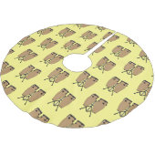 ボンゴドラムカートゥーンイラストレーション ブラッシュドポリエステルツリースカート (アングル)