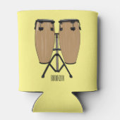 ボンゴドラムカートゥーンイラストレーション 缶クーラー (裏面)