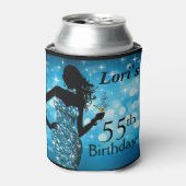 ボンシェルグリッターきらきら光るスパークル誕生日 |青 缶クーラー (缶正面)