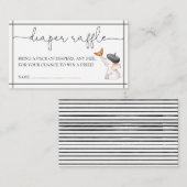 ボンジュアフランスのビーベー男女兼用おむつラッフル エンクロージャーカード (正面/裏面)