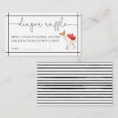 ボンジュアフランスのベー男女兼用おむつラッフルE エンクロージャーカード (正面/裏面)