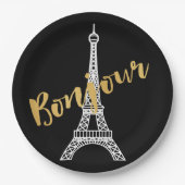 ボンジュエレガントールエッフェルタワー ペーパープレート (正面)