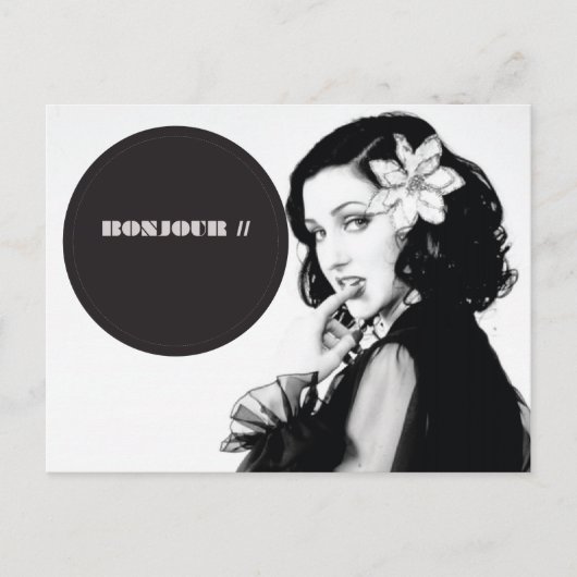 ボンジュールはがき ポストカード (正面)