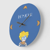 ボンジュールアクリル壁時計 ラージ壁時計 (傾斜)