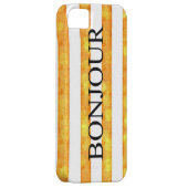 ボンジュールオレンジストライプ《写真》ぼけ味 Case-Mate iPhoneケース (裏面/右)