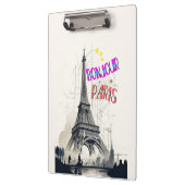 ボンジュールカラフルパリ クリップボード (左)