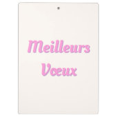 ボンジュールカラフルパリ クリップボード (裏面)