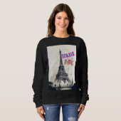 ボンジュールカラフルパリ スウェットシャツ (正面フル)