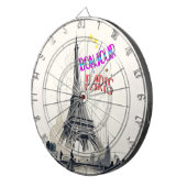 ボンジュールカラフルパリ ダーツボード (正面右)