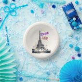ボンジュールカラフルパリ ペーパーボウル (パーティー)