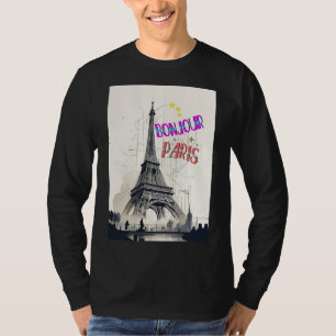 ボンジュールカラフルパリ Tシャツ
