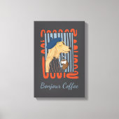 ボンジュールコーヒー キャンバスプリント (正面)