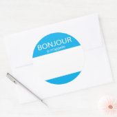 ボンジュールジュエマッペルフランスのハローラベル ラウンドシール (封筒)