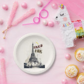 ボンジュールスカイラインマラソンパリ ペーパープレート (パーティー)