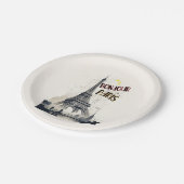ボンジュールスカイラインマラソンパリ ペーパープレート (アングル)