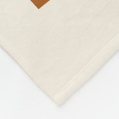 ボンジュールハフランスのローグルービーブラウンタイポグラフィ フリースブランケット (角)