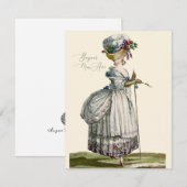 ボンジュールハローマリアントワネットファッショングリーティング (正面/裏面)