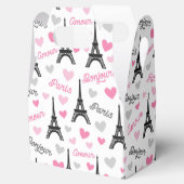 ボンジュールパリパターンパーティーの好意ボックス フェイバーボックス (オープン)