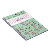 ボンジュールパリフランスバケーションラフランスのンドマーク ノートブック (右側)