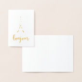 ボンジュールパリ | ゴールド 箔カード (ディスプレー)