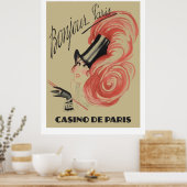 ボンジュールパリ（"Casino de Paris"ヴィンテージ広告） ポスター (キッチン)