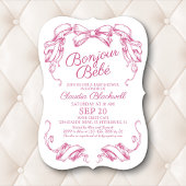 ボンジュールビーベフレンチベビーシャワー招待 招待状