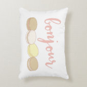 ボンジュールピンクフランスのマカロン アクセントクッション (正面(垂直))