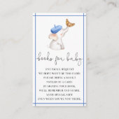 ボンジュールフランスのジンジャムブルーブックスベビー エンクロージャーカード (正面)