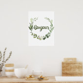 ボンジュールフランスのハロー ポスター (キッチン)