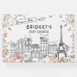 ボンジュールフランスのベ男女兼用ベビシャワー ゲストブック