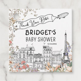 ボンジュールフランスのベ男女兼用ベビシャワー フェイバータグ